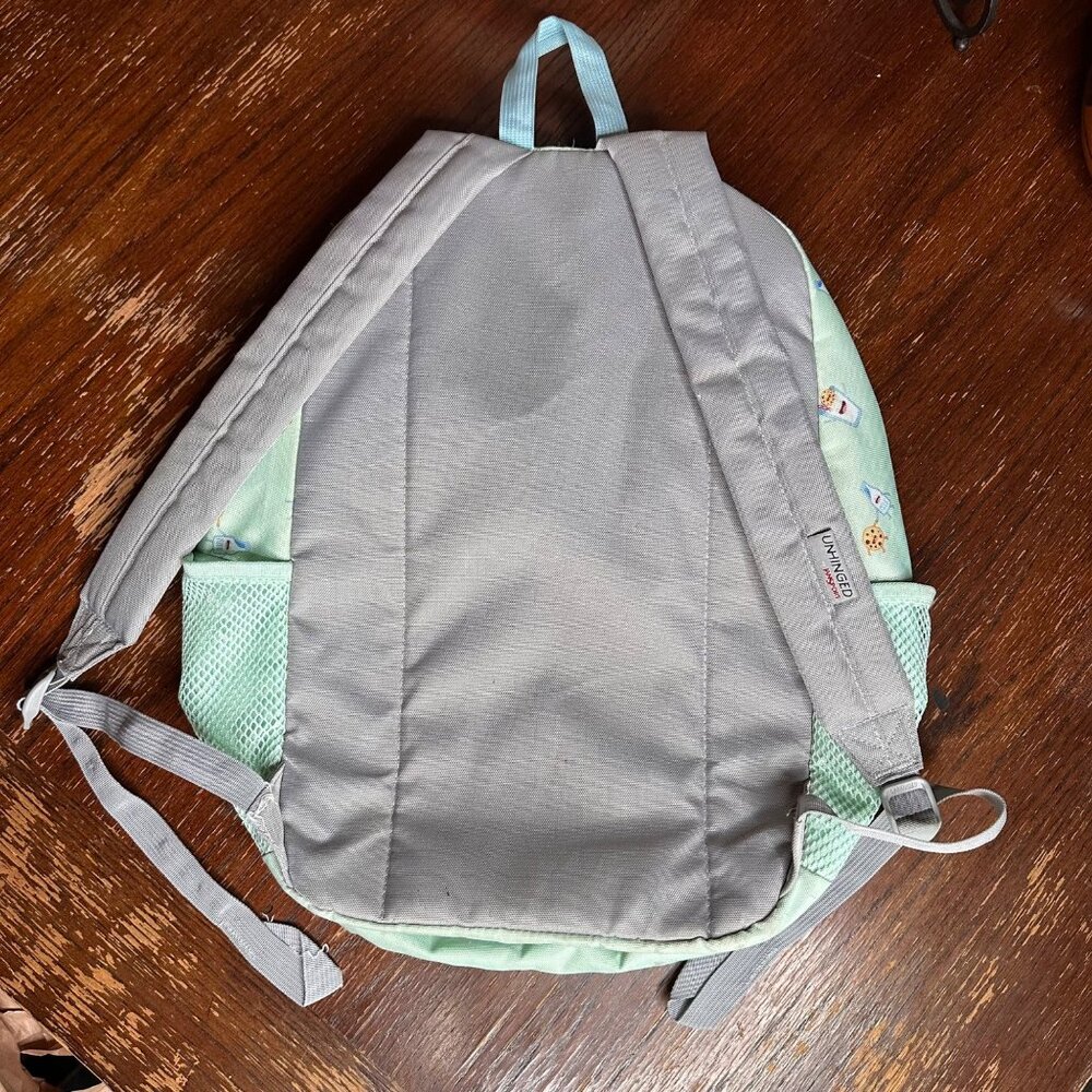 Unhinged By Jansport Mint Backpack With Milk & Cookies Print Adjustable Straps - Picture 2 of 14